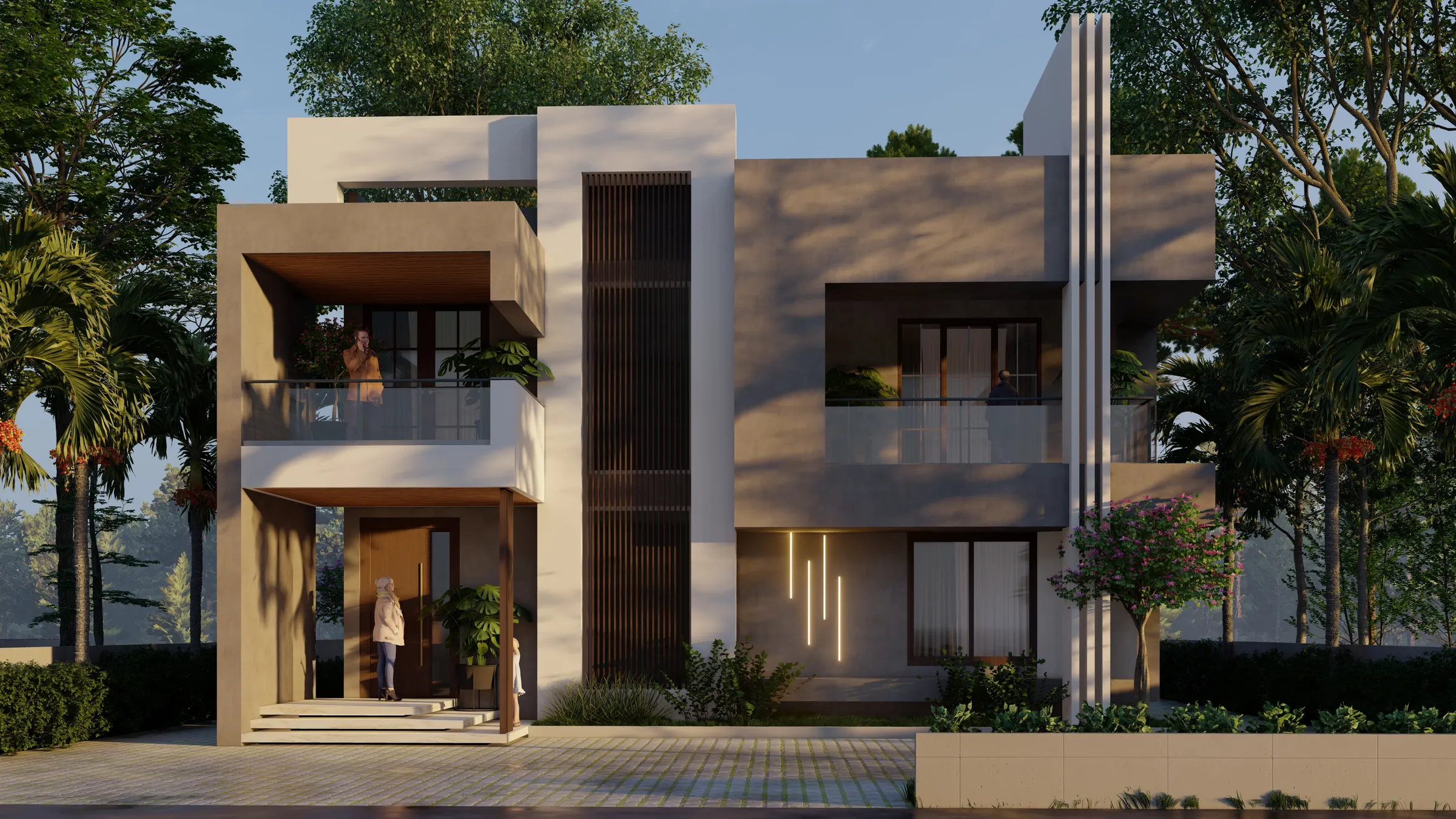 Contemporary Duplex — view 3