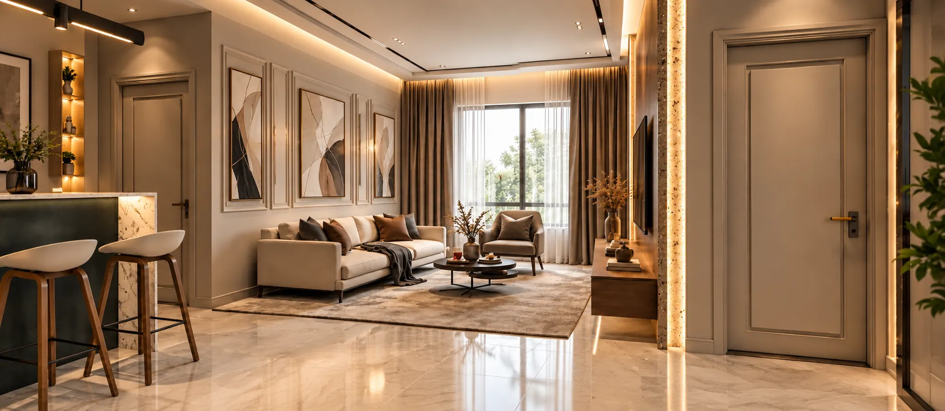 Warm Modern Living — view 2